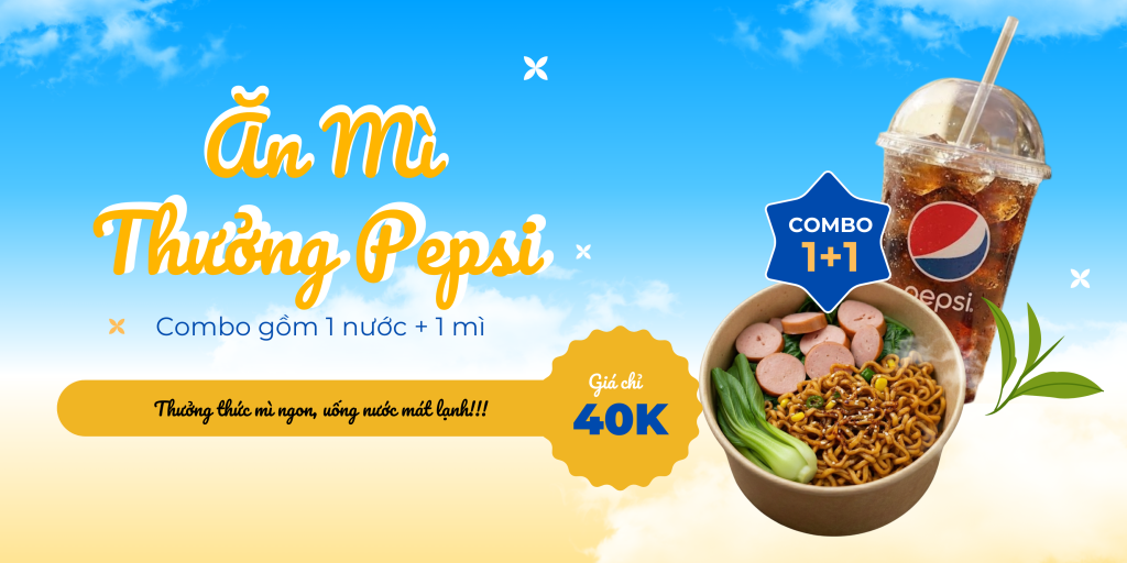 Ăn mì thưởng Pepsi