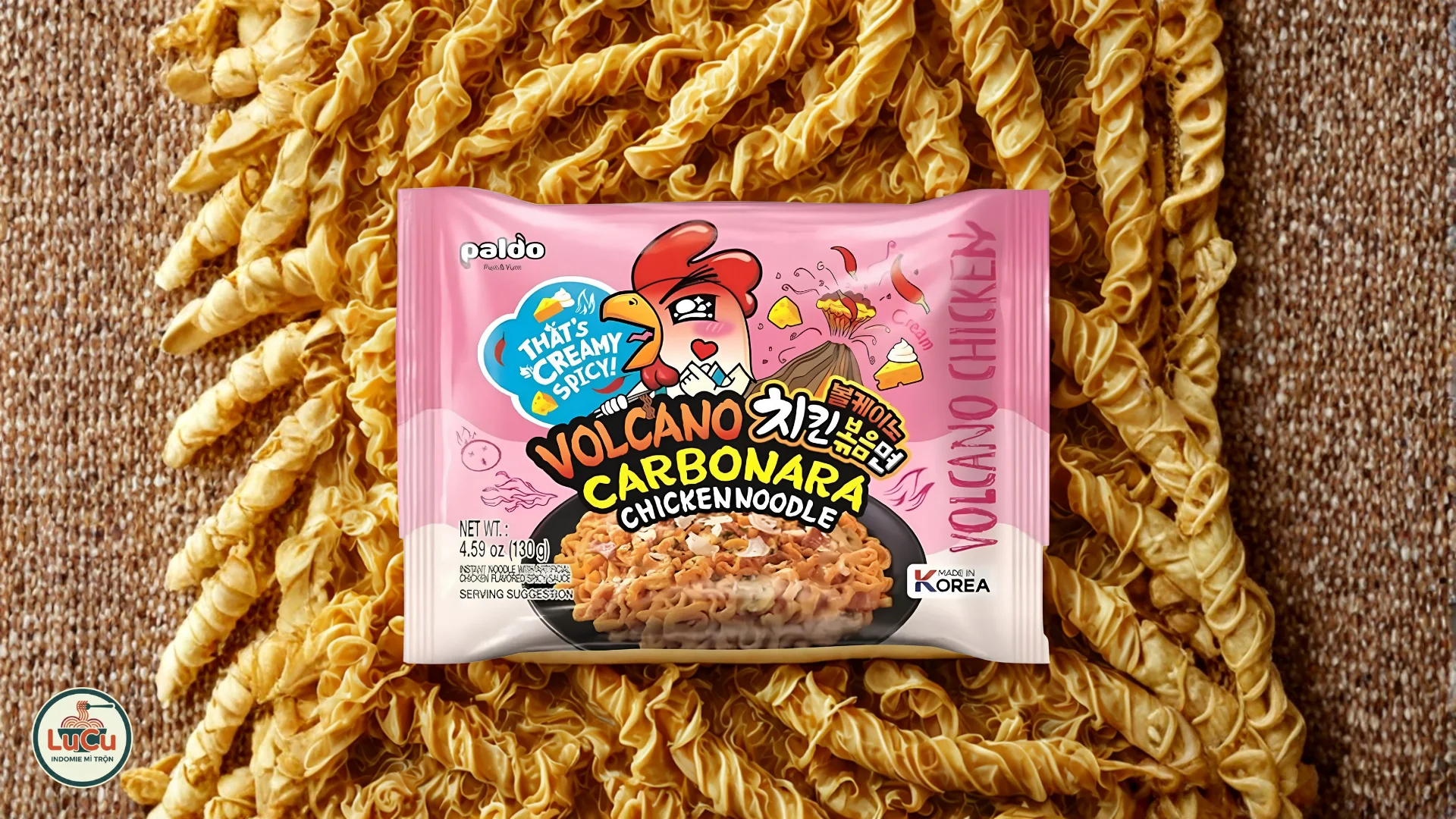 Mì trộn gà cay Hàn Quốc Paldo Real Spicy Chicken vị cay thanh