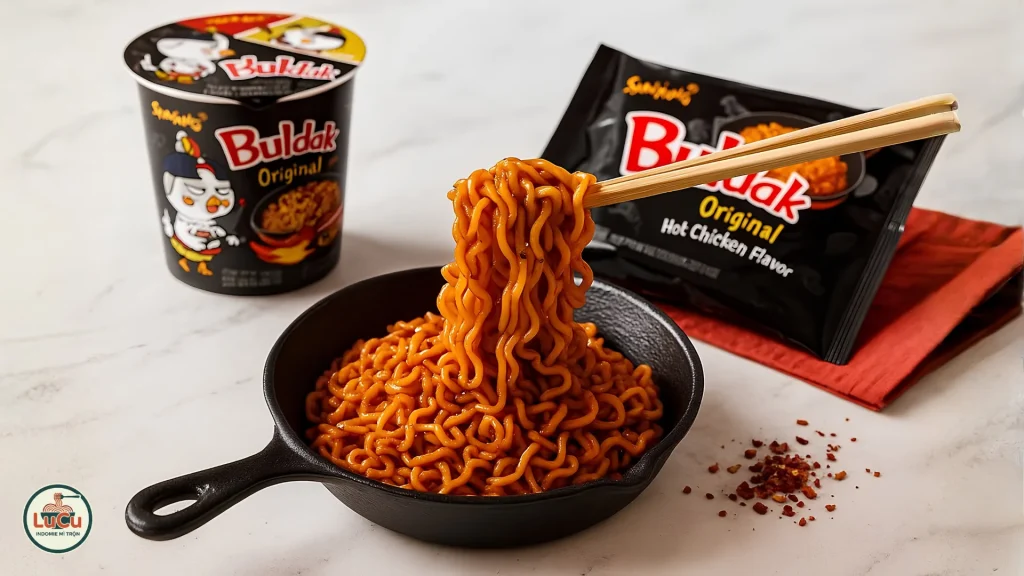 Mì trộn gà cay Hàn Quốc Samyang Buldak vị gà cay nguyên bản