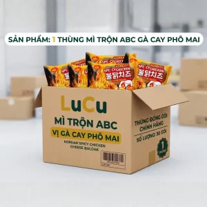 mì trộn ABC vị gà cay phô mai nguyên thùng